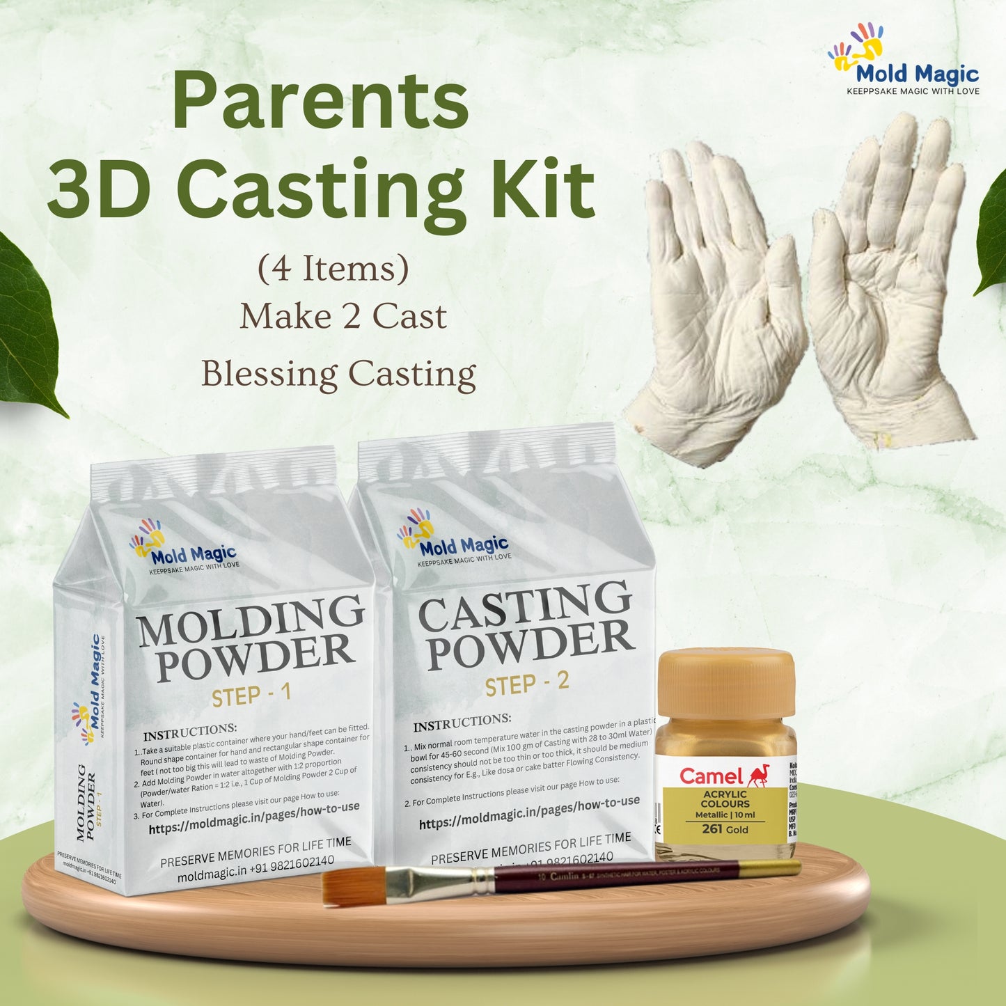 Adult 3D Hand Casting Kit (Both Hand) Blessing Casting