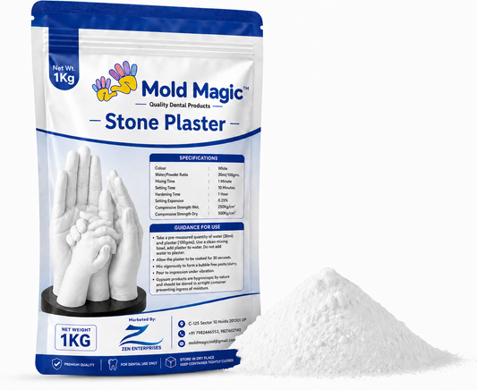 Casting Powder 1Kg for Hand Casting | DIY Plaster Mold Kit for Couples Family Baby Handprint Keepsake | Ideal Gift Idea for Birthday Anniversary Wedding Occasion and Creative Home Decor