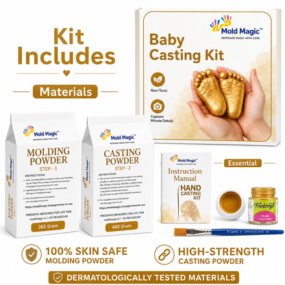 Baby Hand & Foot Casting Kit | 3D Baby Handprint Footprint Keepsake