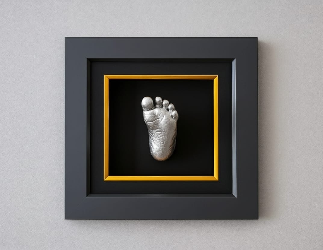 Premium Baby Hand & Foot Casting Kit with Display Frame | Safe Skin-Friendly Moulding Powder | DIY 3D Keepsake Gift for Newborns & Parents