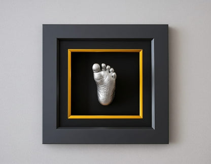 Premium Baby Hand & Foot Casting Kit with Display Frame | Safe Skin-Friendly Moulding Powder | DIY 3D Keepsake Gift for Newborns & Parents