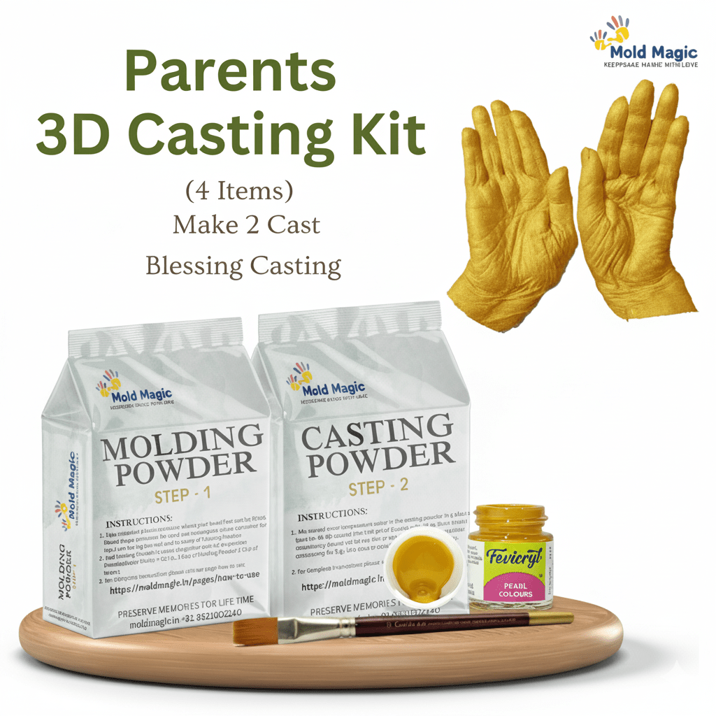 Premium Adult 3D Hand Casting Kit (Both Hand) Blessing Casting - Mold Magic