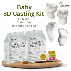 Premium Baby Hand and Feet Casting Kit Birthday Gift for, Boy & Girls up to 2 Years