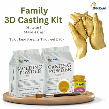 Premium Hand Casting kit for Family Best Gift for Parents and Kids - Mold Magic