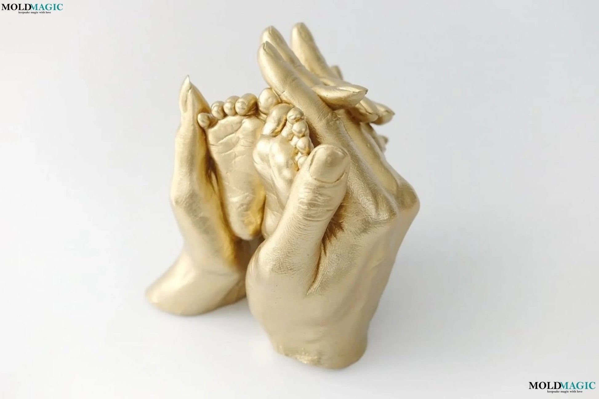 Premium Hand Casting kit for Family Best Gift for Parents and Kids - Mold Magic