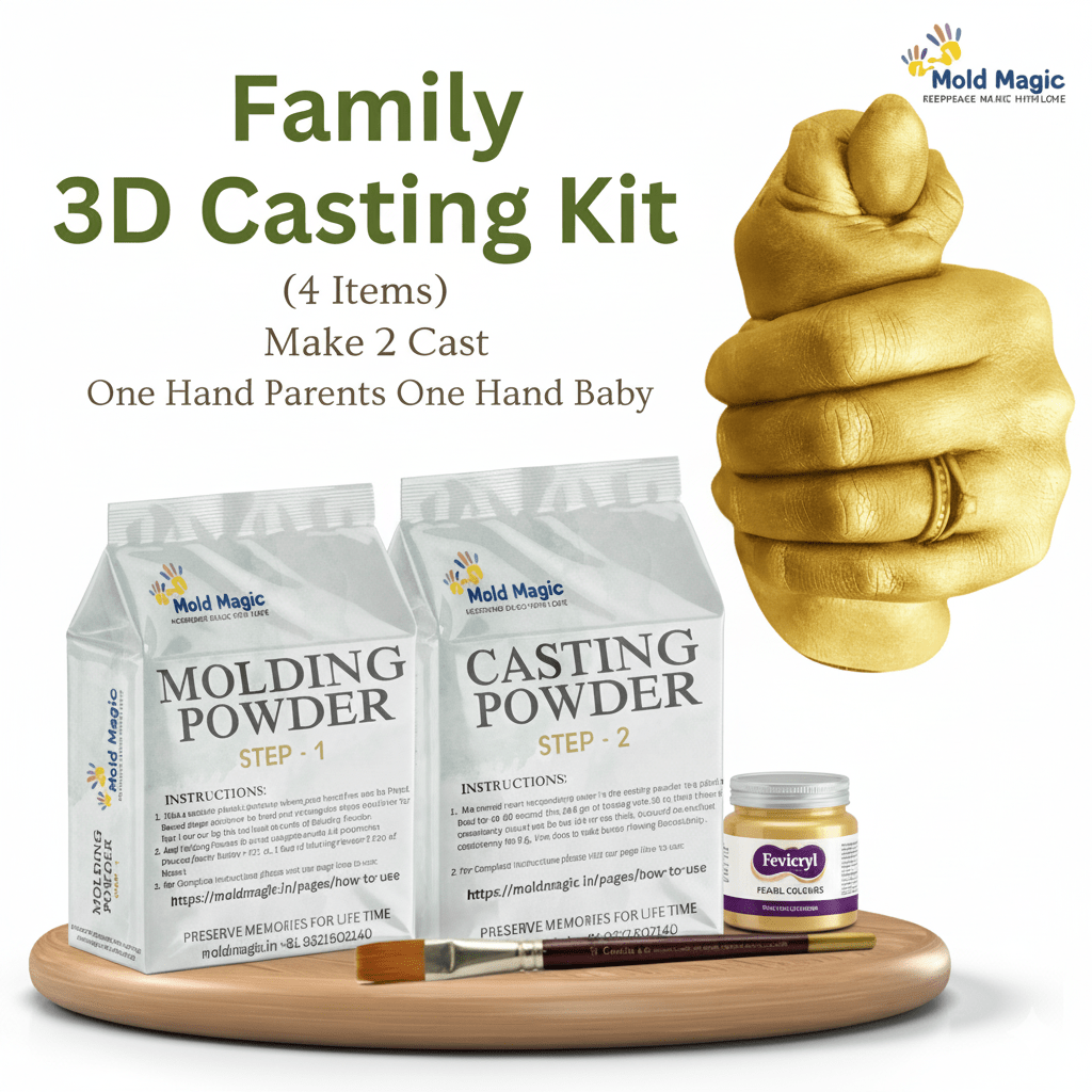 Premium Hand Casting kit for Family Best Gift for Parents and Kids - Mold Magic