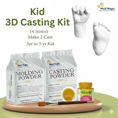 Premium Kids Hand and Foot Casting Kit for 3yrs to 5 yrs Kids Make 2 Cast